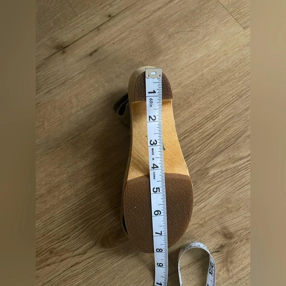 Swedish Hasbeens Olive Green Ankle Strap Sandal size 6/36